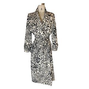 A1 Sergio Hudson for Target Animal Print Trench in small